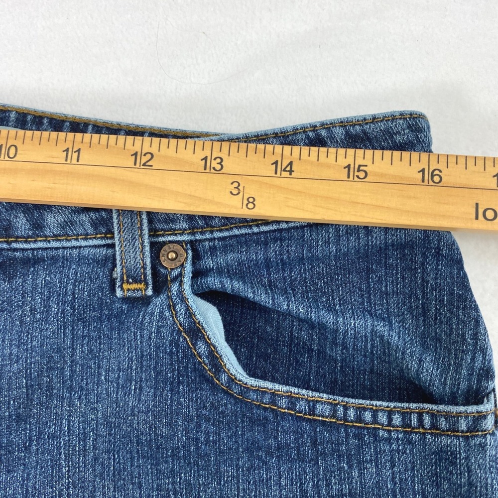 GAP‎ Flare Jeans Women Size 12 R Medium Wash Denim Stretch Mid Rise - Picture 6 of 11